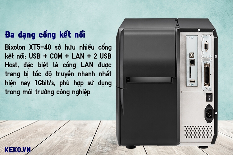 MAY IN MA VACH CONG NGHIEP BIXOLON XT5-40 CONG KET NOI