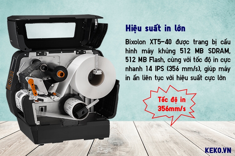 MAY IN MA VACH CONG NGHIEP BIXOLON XT5-40 HIEU SUAT IN