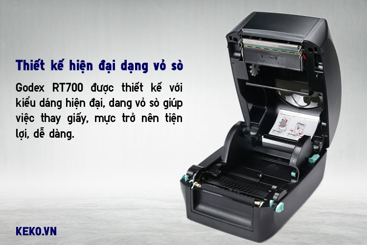 MÁY IN MÃ VẠCH GODEX RT700 CUỘN MỰC