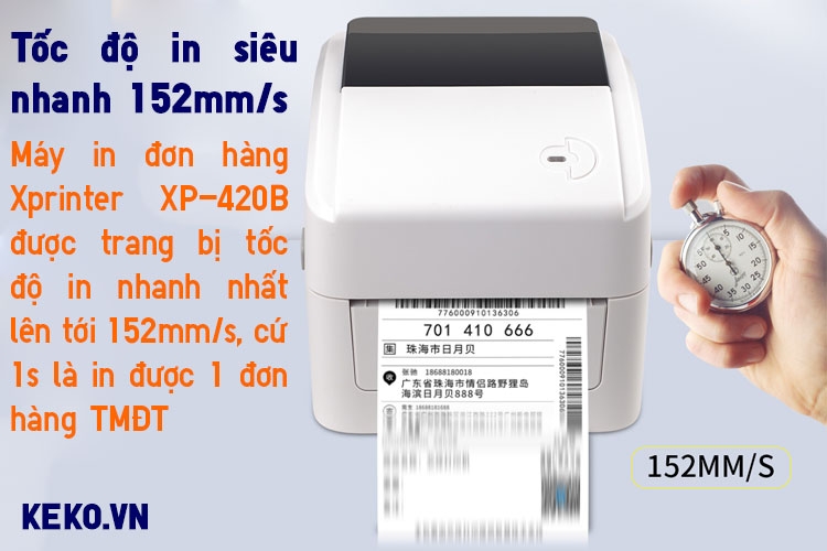MAY IN MA VACH XPRINTER XP 420B TOC DO