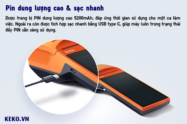 MÁY POS BÁN HÀNG CẦM TAY SUNMI V1S-PIN