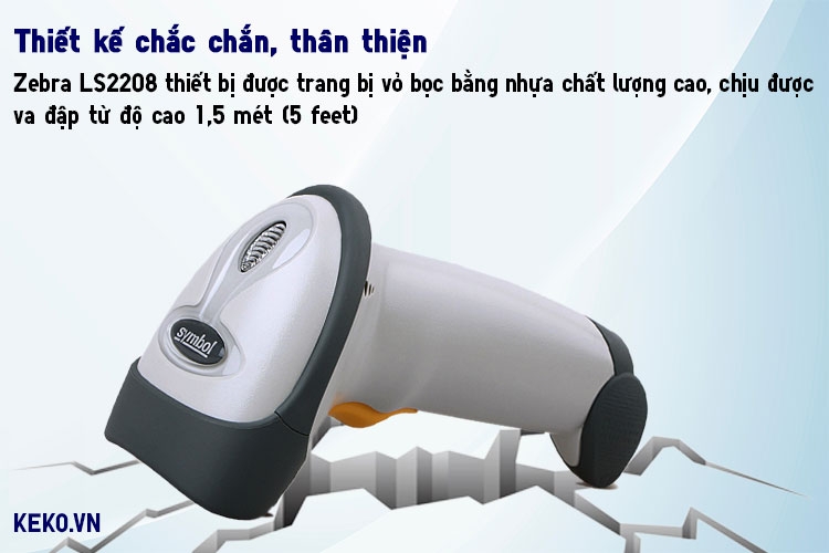 MÁY QUÉT MÃ VẠCH ZEBRA LS2208 THIẾT KẾ