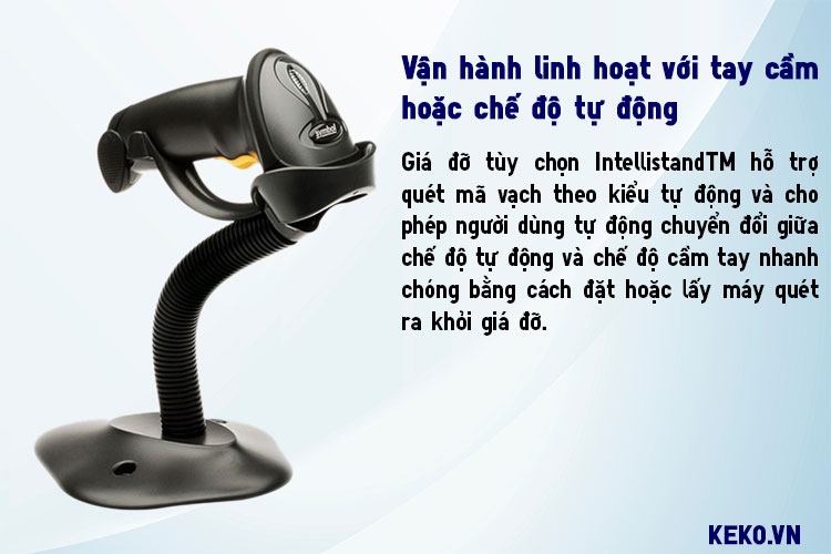 MÁY QUÉT MÃ VẠCH ZEBRA LS2208 VẬN HÀNH