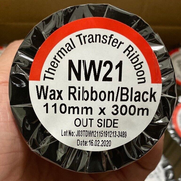 Mực In Mã Vạch Wax NW21 110mm x 300m (Ribbon Wax)