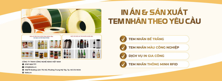Sản xuất tem nhãn theo yêu cầu